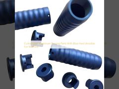 قطعات چرخدار آلومینیومی سفارشی با آنودیز سخت آبی برای ماشین