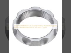 قطعات تراشکاری CNC سفارشی OEM/ODM برای قطعات یدکی اتوماسیون از آلومینیوم آنودایز شده و مس برنجی