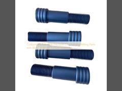 Customized Size High Precision CNC Turning Milling Parts with Blue Oxidation Surface Treatment