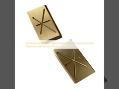 ODM Aluminum CNC Milling Parts Gold Anodizing Surface Treatment with Factory Price