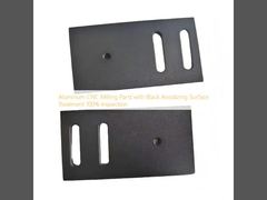 Aluminum CNC Milling Parts with Black Anodizing Surface Treatment 100% Inspection